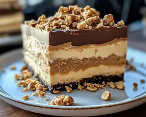Decadent No-Bake Peanut Butter Layered Delight