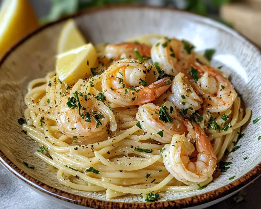 Garlic Butter Shrimp Pasta