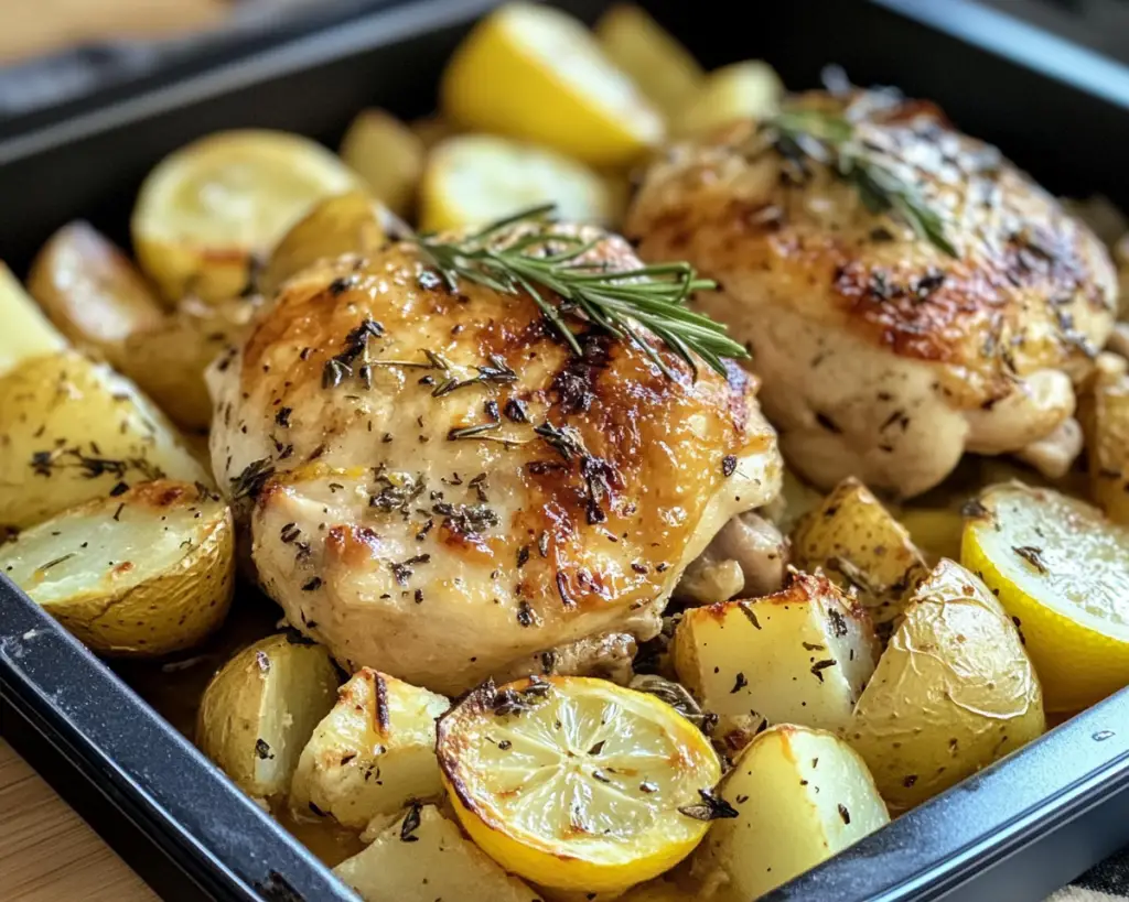 Greek Chicken with Lemon Potatoes