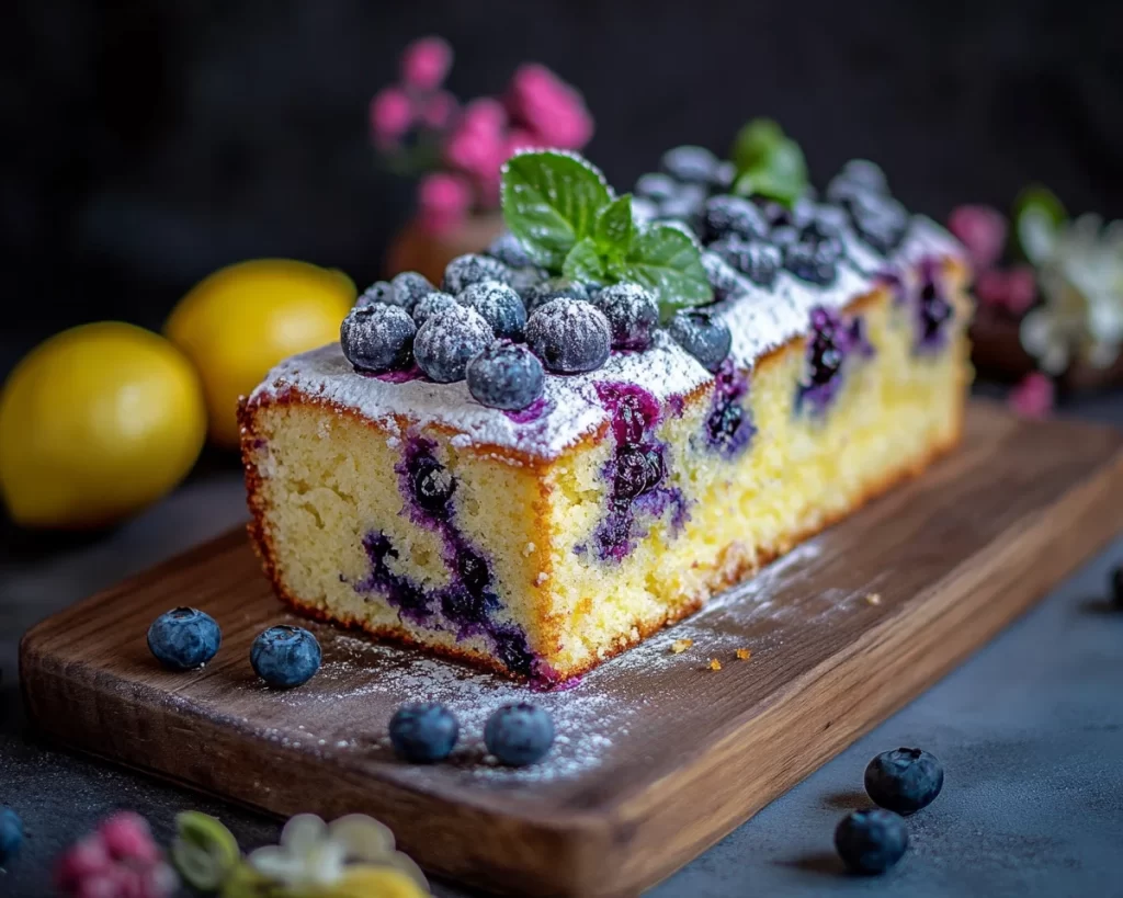 Spring Cake: Lemon Blueberry Cake Loaf