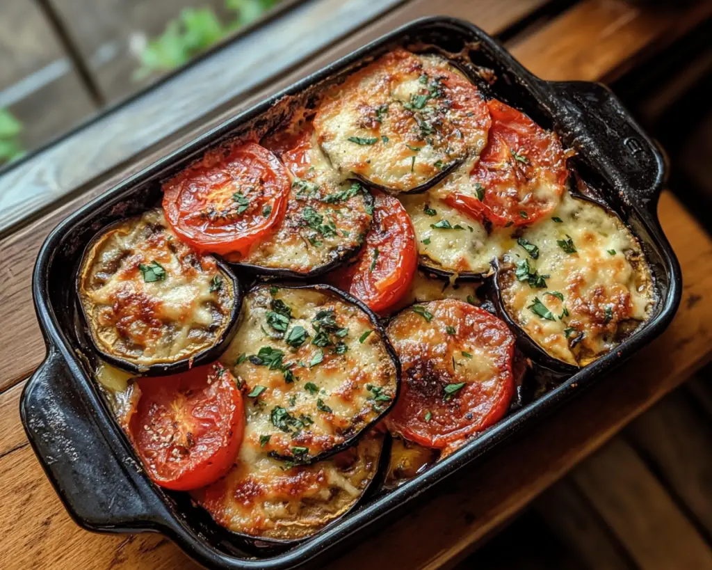 Mediterranean Eggplant and Tomato Bake