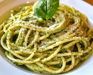 St Patrick’s Day Spinach Pesto Pasta