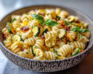 Pasta Salad with Roasted Zucchini and Cheese