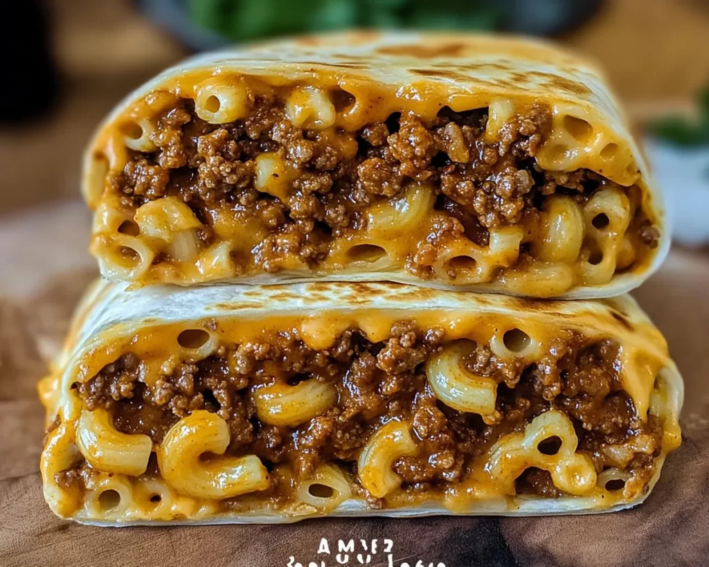 Easy Sloppy Joe Mac and Cheese Wraps Recipe