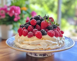 Mother’s Day Berry Pavlova