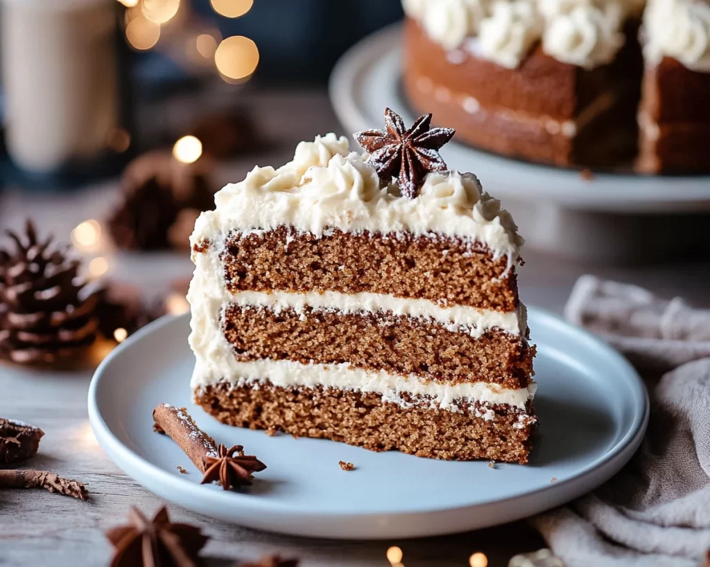 Irresistible Gingerbread Cake with Cream Cheese Frosting