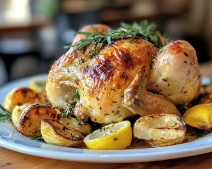 Spring Dinner Party Lemon Herb Roasted Chicken