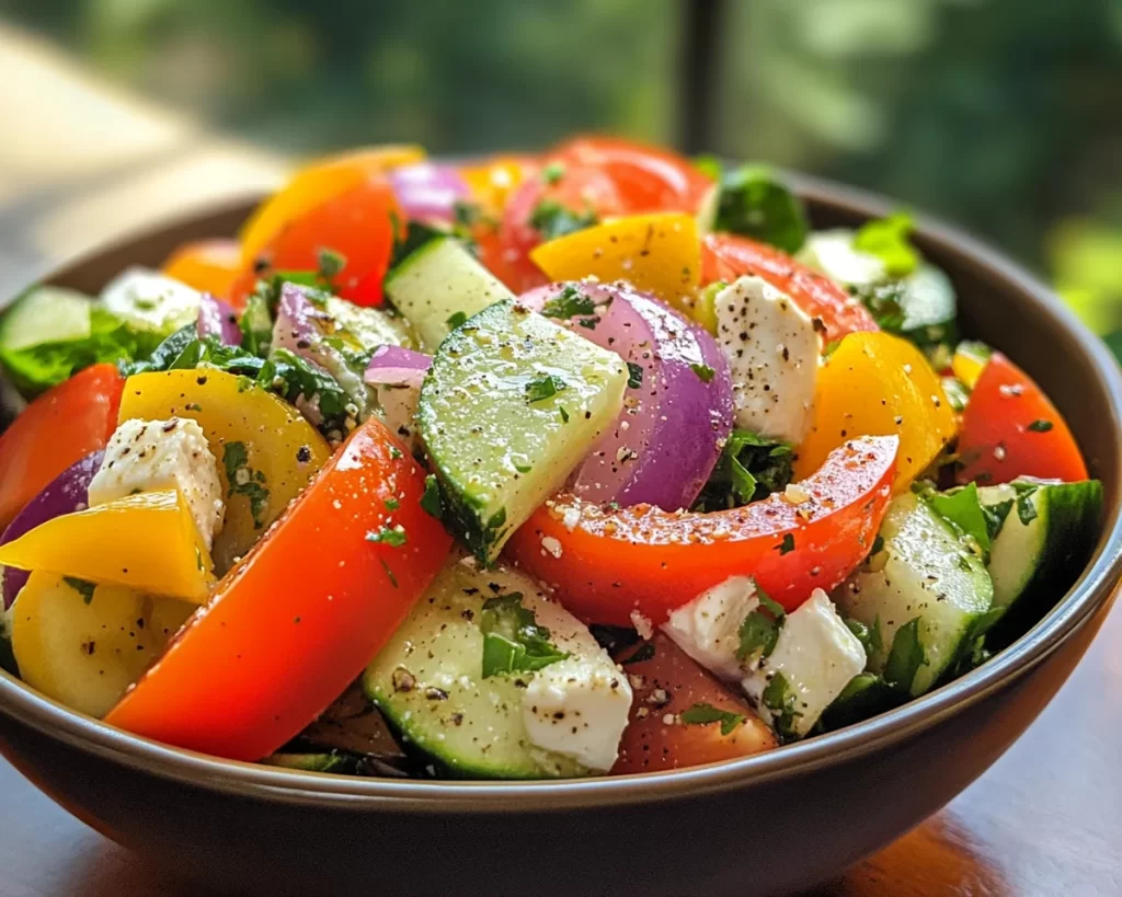 Lemon Vinegarette Dressing for Greek Salad (Easy + Fast)