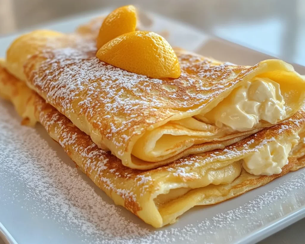 Mother’s Day Lemon Cream Stuffed Crepes