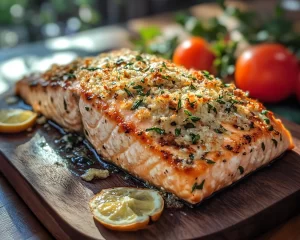 Mother’s Day Garlic Parmesan Salmon