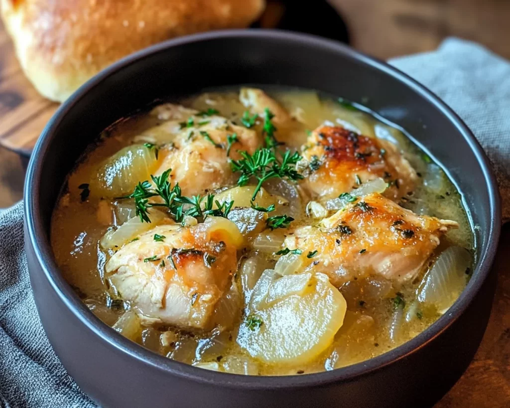 Cozy Onion and Chicken Stew Recipe