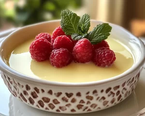 Mother’s Day Vanilla Custard Dessert