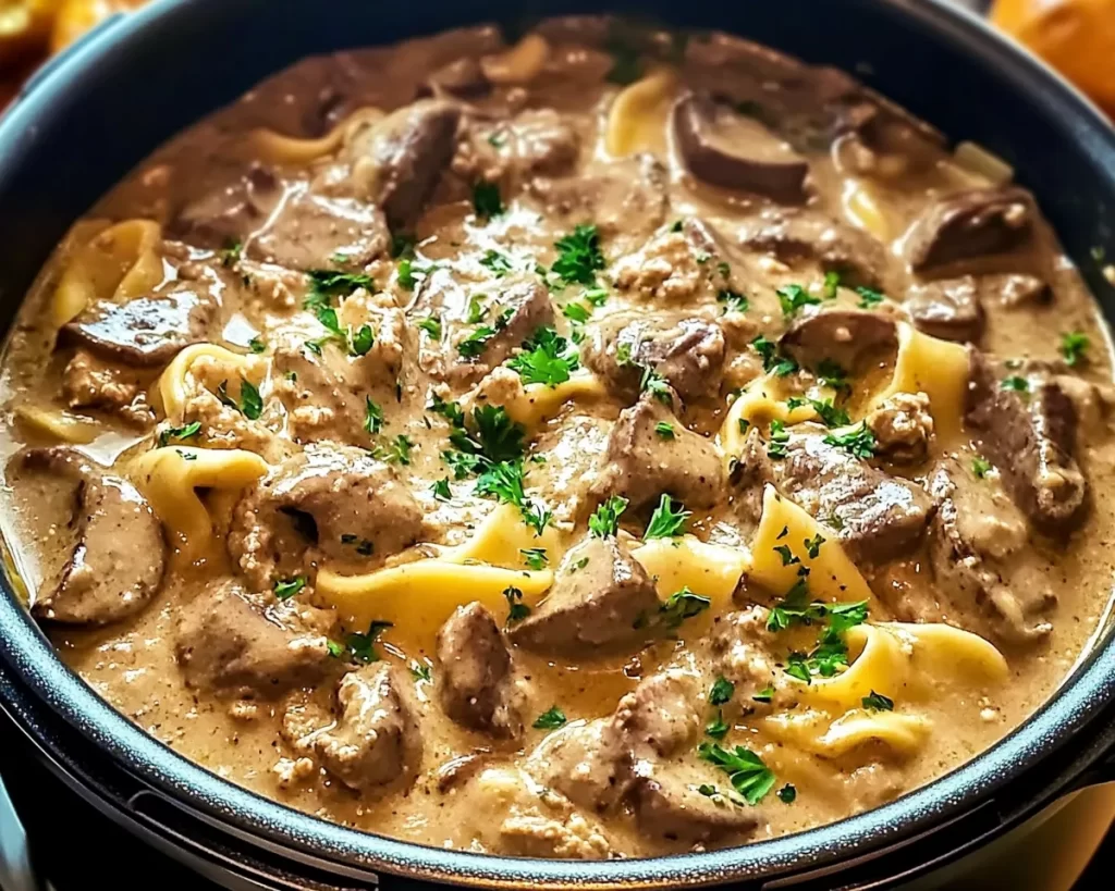 I'M Officially Addicted To This Instant Pot Stroganoff!