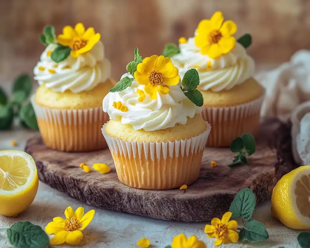 Spring Cupcakes: Lemon Cream Cupcakes