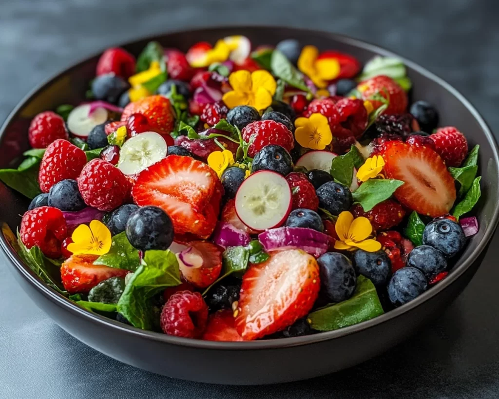 Easter Spring Salad with Berries