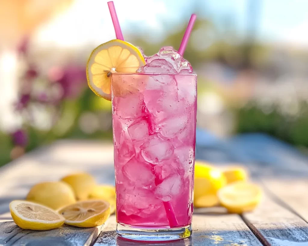 Spring Drinks: Iced Pink Lemon Drink