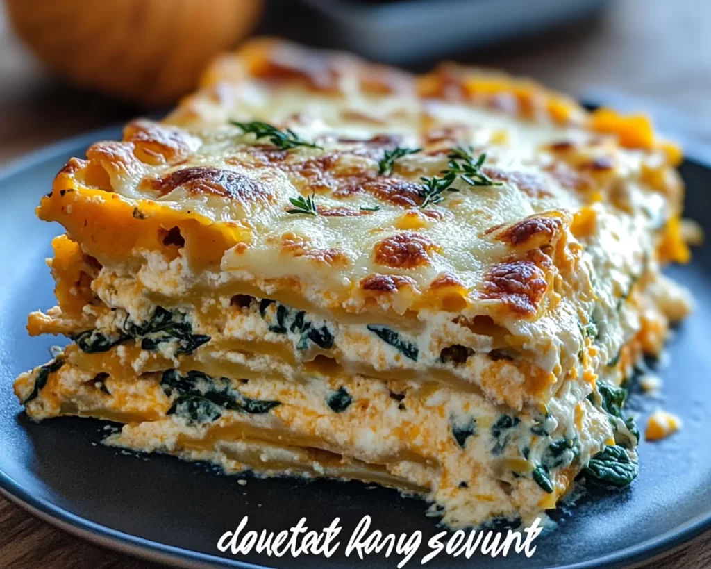 Creamy Butternut Squash & Spinach Lasagna Recipe