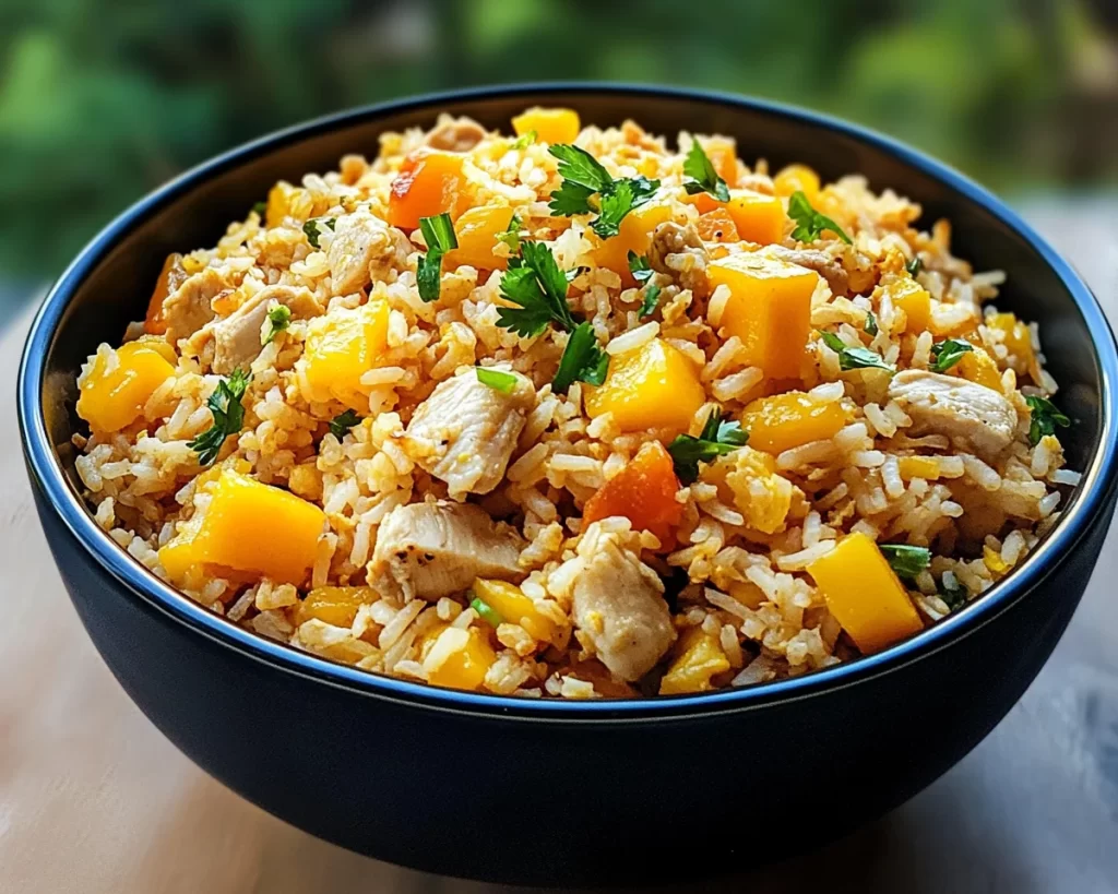 Quick and Flavorful Mango Chicken Fried Rice