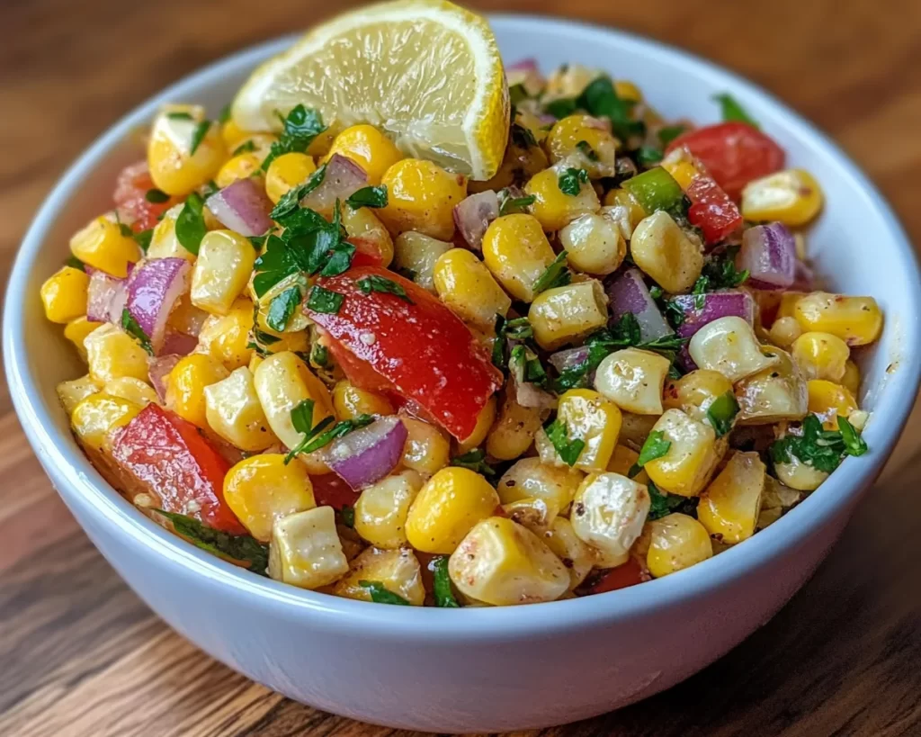 Summer Side Dishes: Corn Salad with Lemon Vinegarette