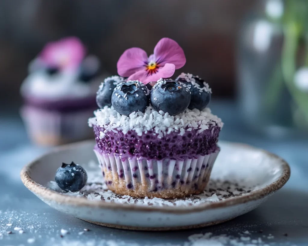 Spring Desserts: Blueberry Coconut Chia Cups in 5 Ingredients