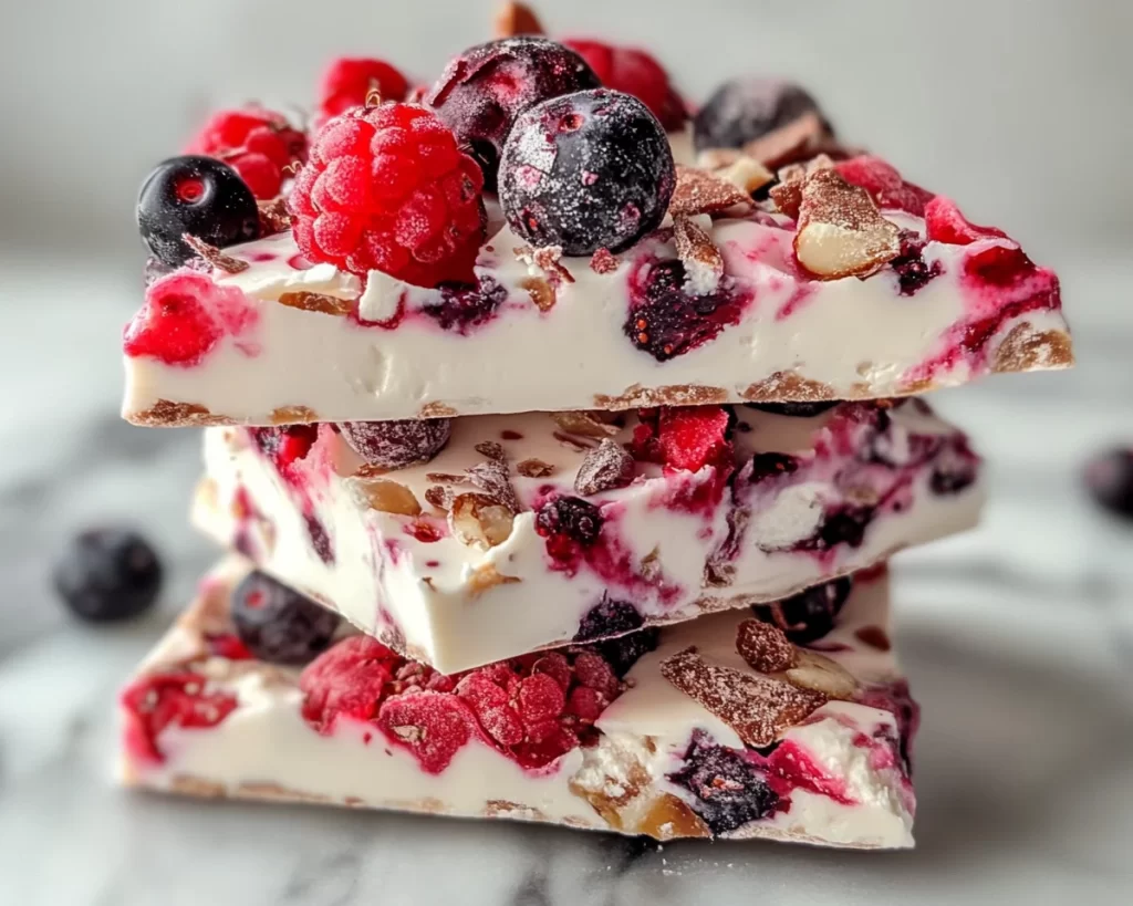 Healthy Munchies: Greek Yogurt Bark With Berries in 10 Minutes