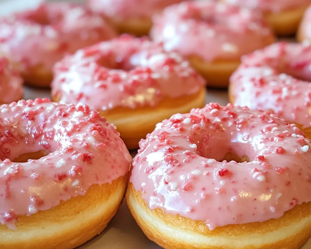 Spring Baking: Strawberry Glazed Donuts in 5 Steps