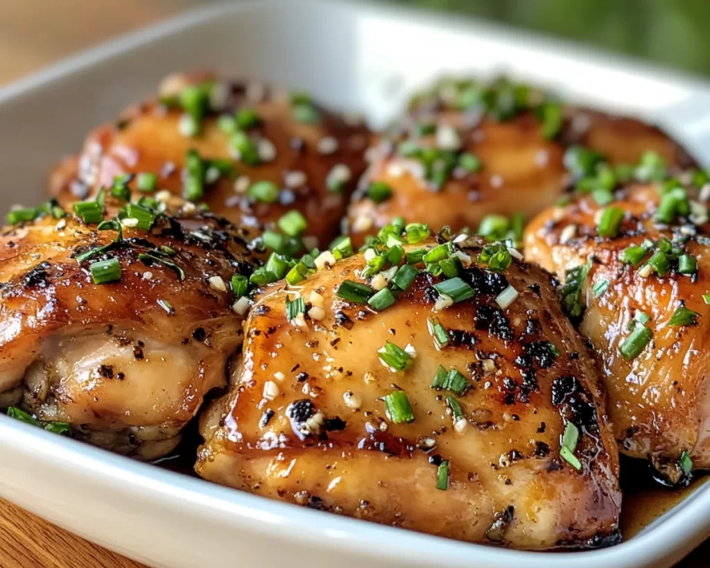 Spring Dinner: Honey Garlic Chicken Thighs in 5 Ingredients