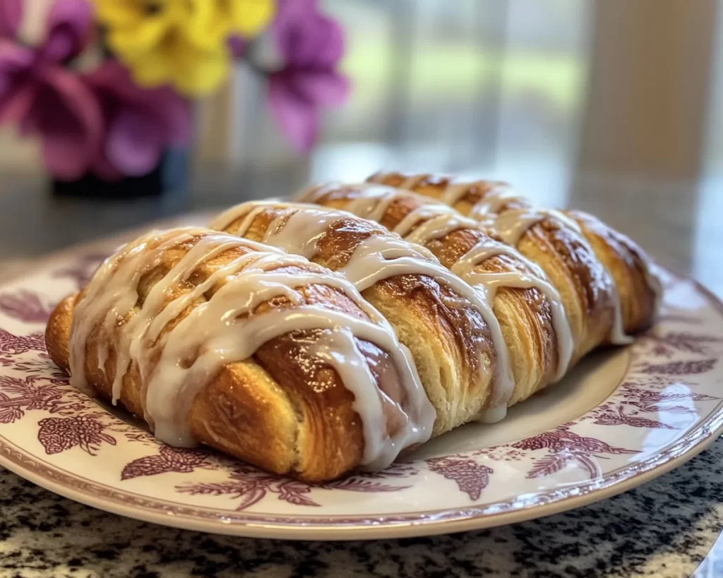 Spring Baking: Cinnamon Roll Braid With Cream Cheese Glaze in 35 Minutes