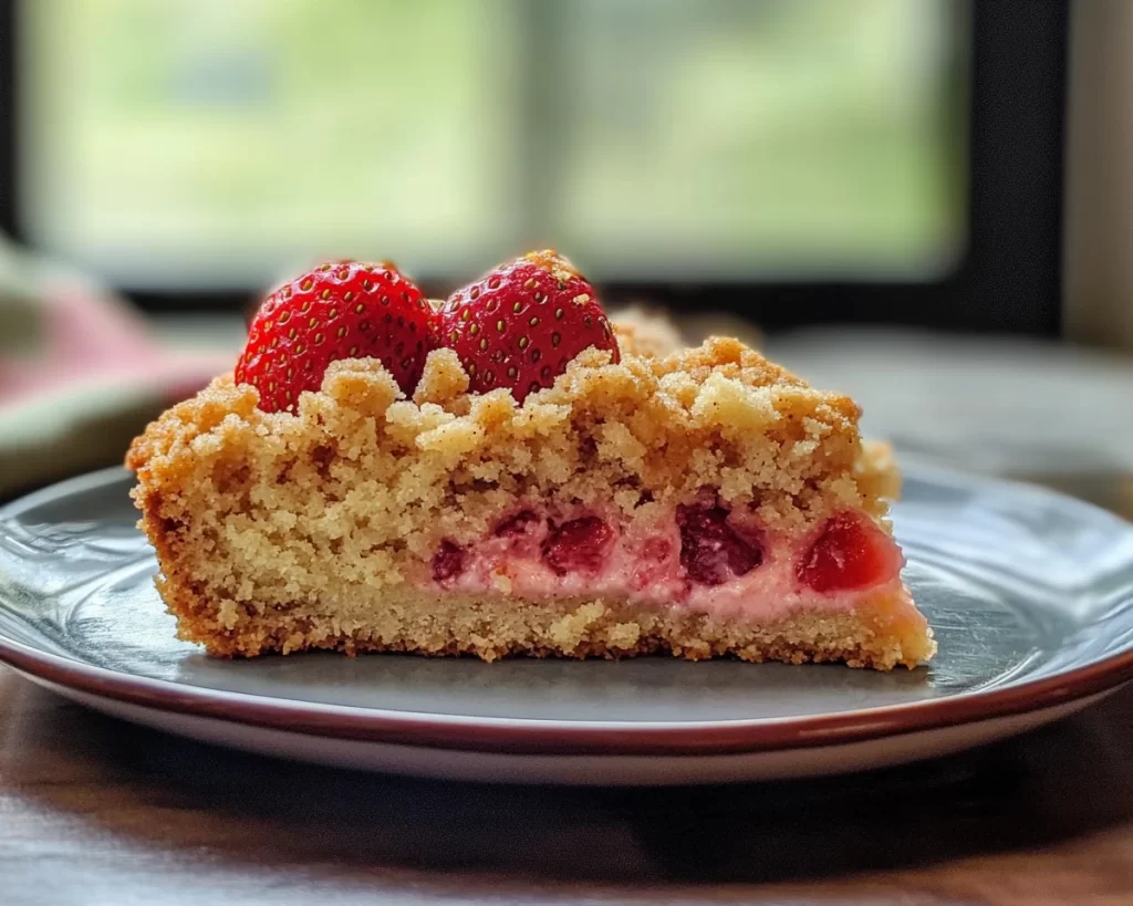 Spring Baking: Strawberry Cream Crumb Cake in 7 Steps