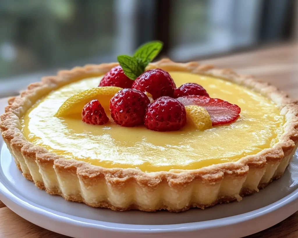 Spring Desserts: Lemon Custard Tart in 7 Steps