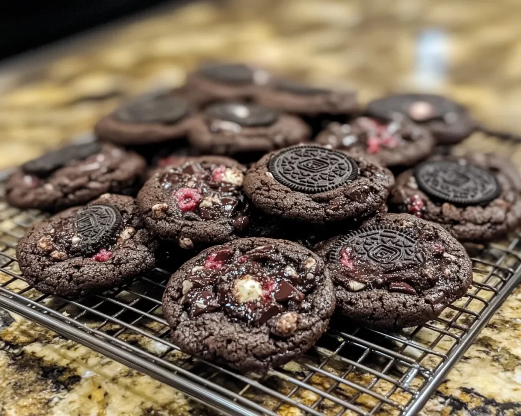 Black Forest Cookie: Oreo Stuffed Black Forest Cookies in 30 Minutes