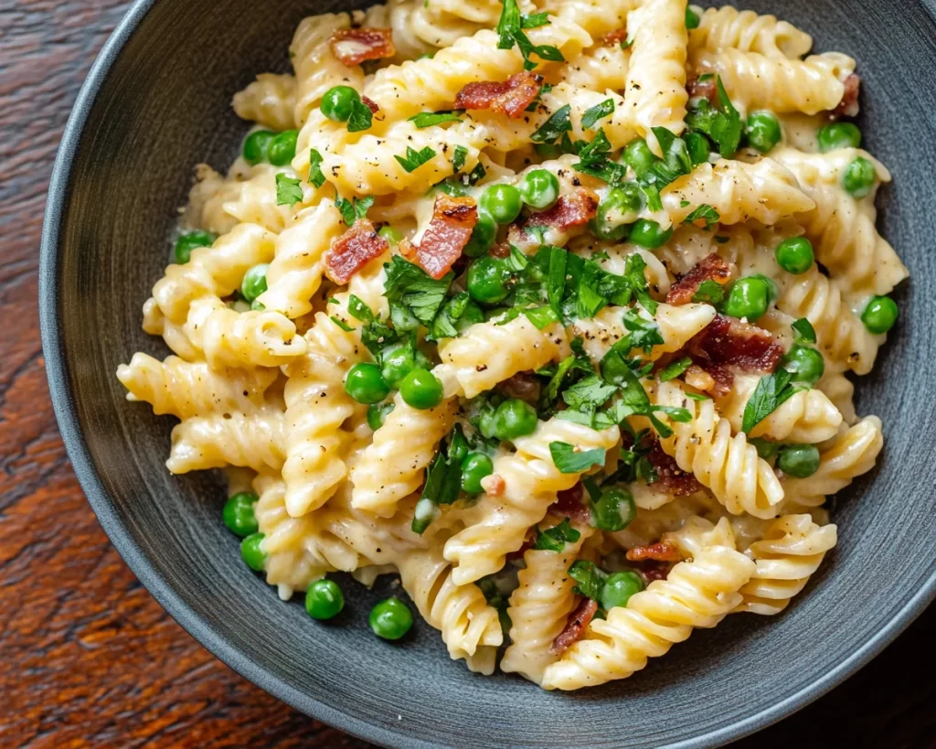 Spring Dinner Ideas: Creamy Pea & Bacon Pasta in 20 Minutes