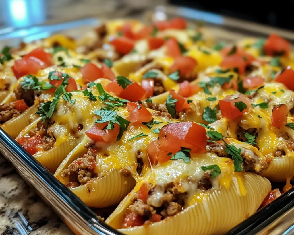 Easy Dinner Recipes for Family: Cheesy Taco Stuffed Shells in 30 Minutes