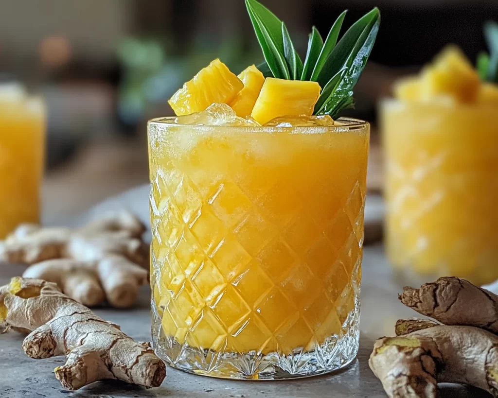 Spring Drinks: Pineapple Ginger Turmeric Cooler in 10 Minutes