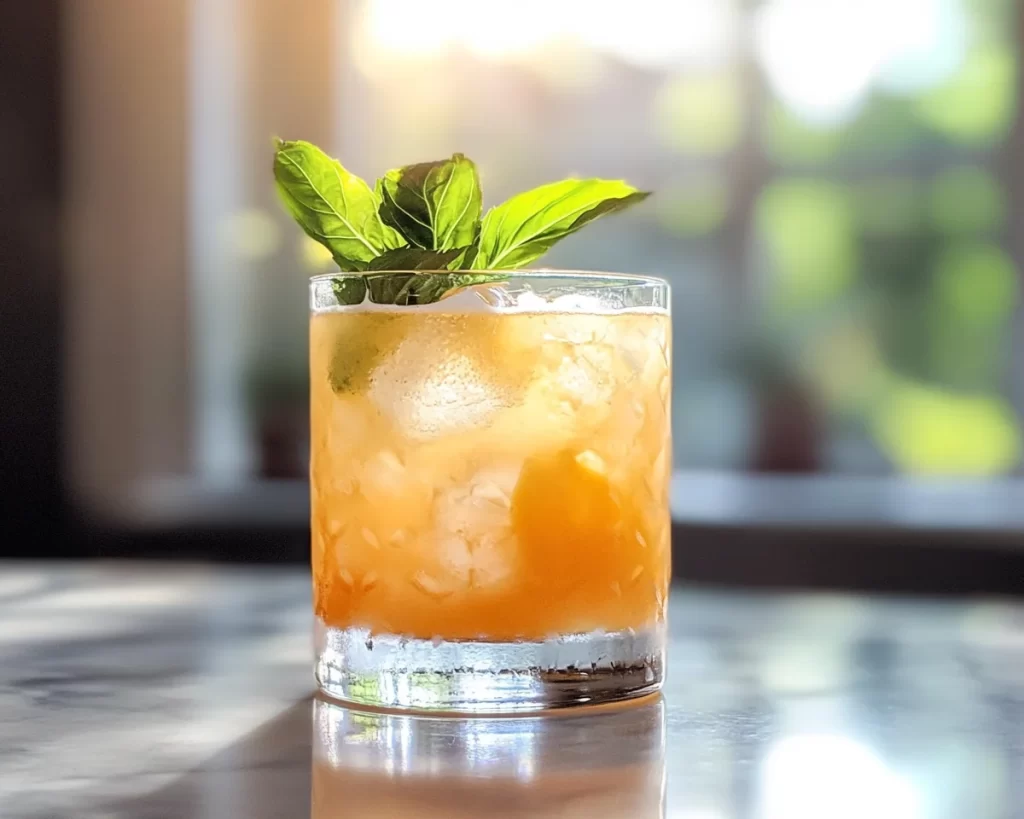 Spring Cocktails: Peach Bourbon Smash in 10 Minutes