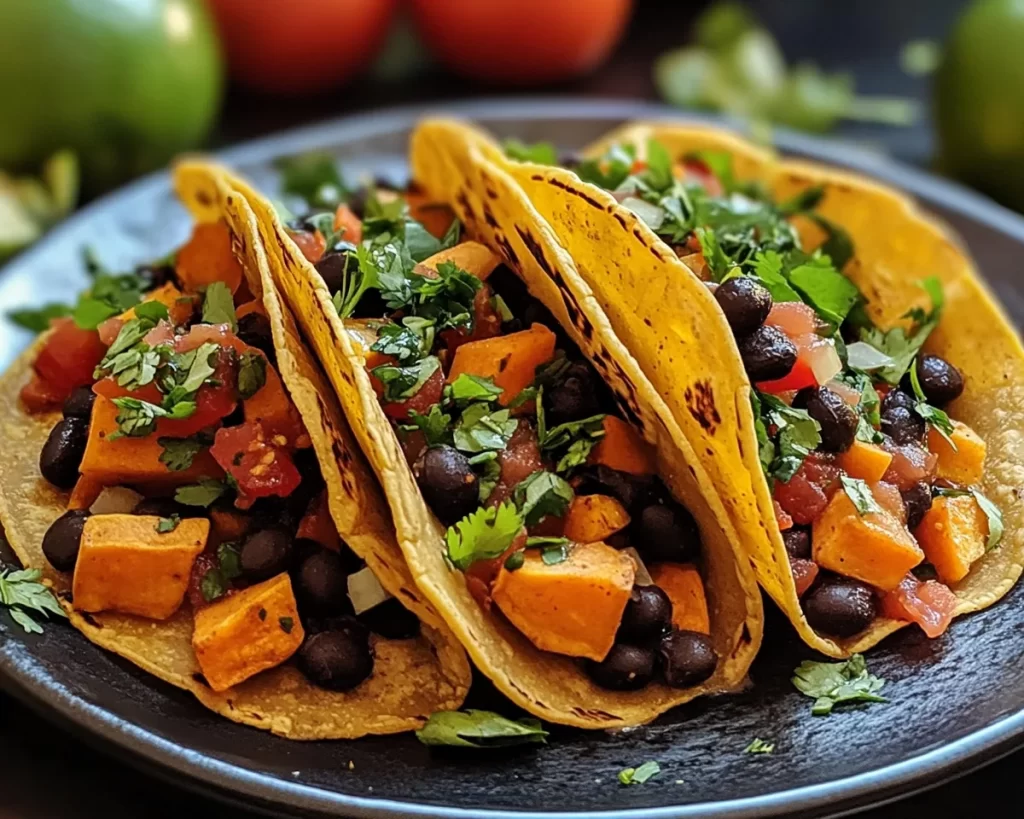 Healthy Easy Recipes: Sweet Potato Black Bean Tacos in 20 Minutes