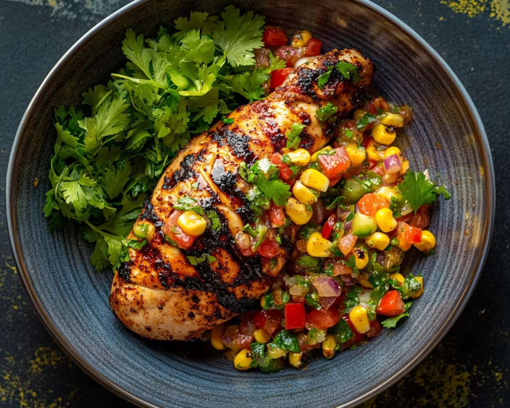 Summer Dinner Ideas: Cajun Grilled Chicken With Corn Salsa in 25 Minutes