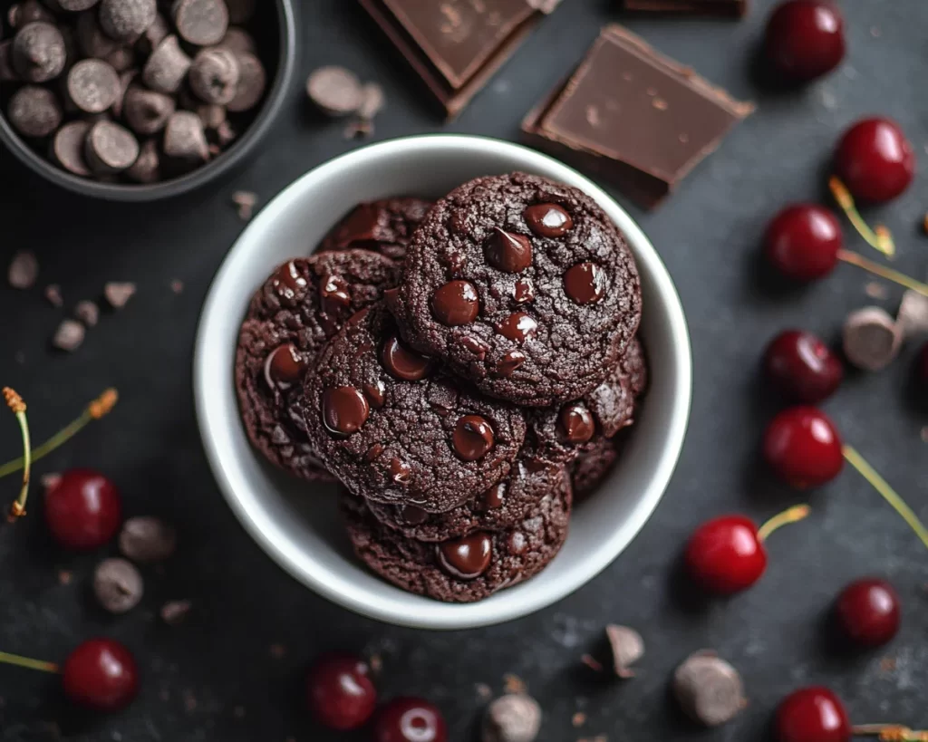 Black Forest Cookie: Cherry Garcia Inspired Chocolate Cookies in 25 Minutes