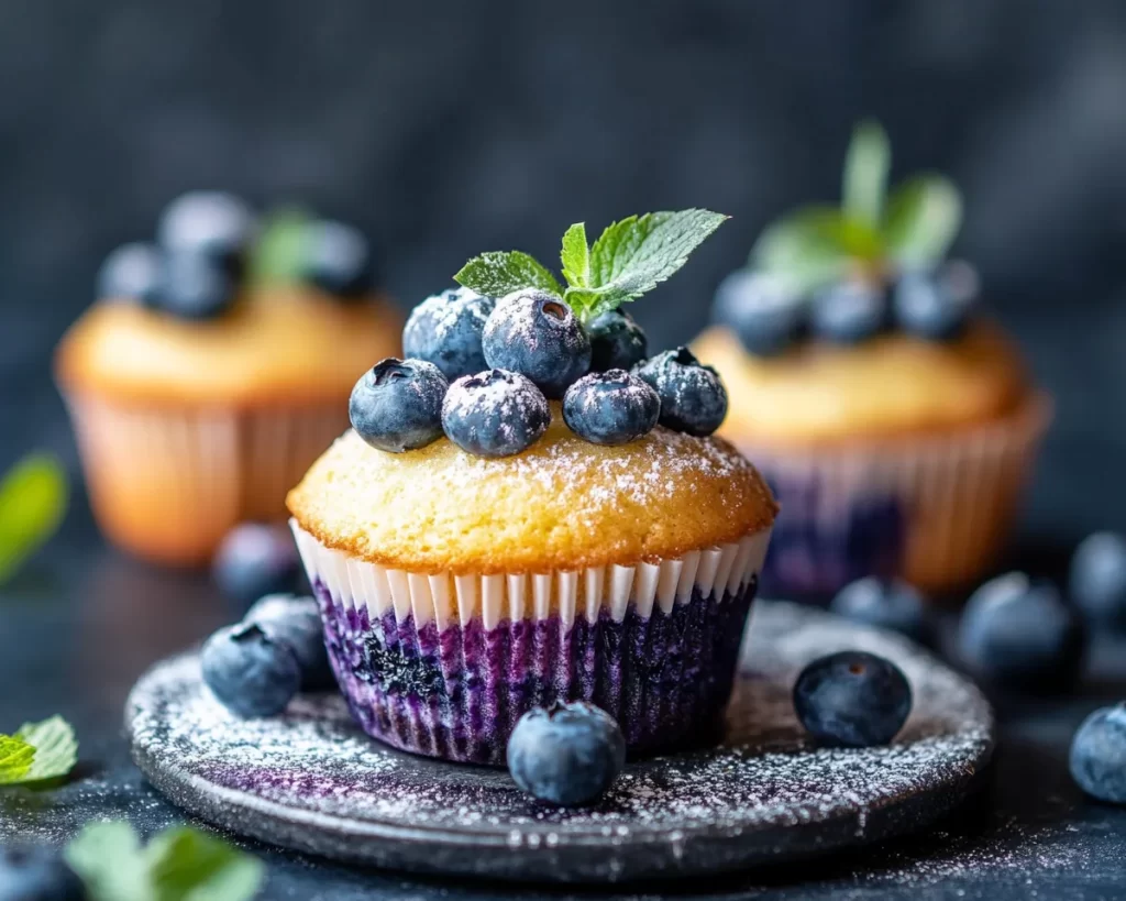 Spring Baking: Blueberry Vanilla Muffin Cake in 5 Steps