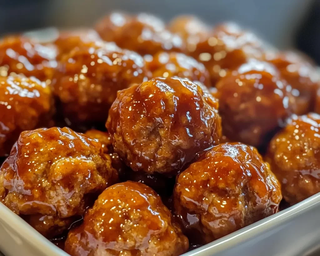 Summer Crockpot Recipes: Crockpot Honey BBQ Meatballs in 10 Minutes Prep