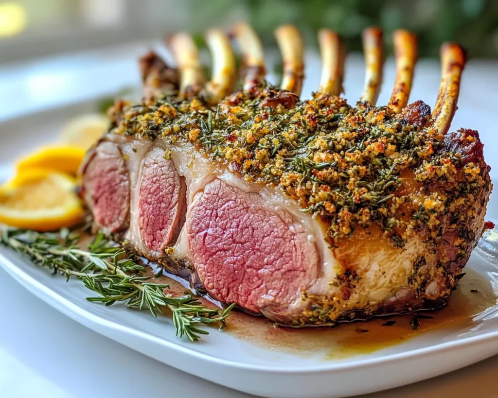 Spring Dinner Party: Herb Crusted Rack of Lamb in 30 Minutes