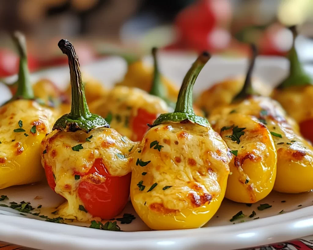 Weird Snacks: Nacho Cheese Stuffed Mini Peppers in 15 Minutes