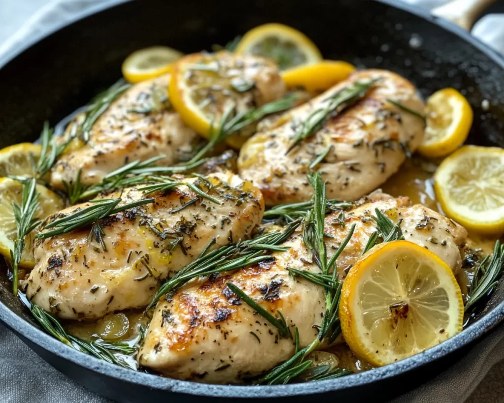 Spring Dinner Ideas: Lemon Herb Chicken Skillet in 20 Minutes