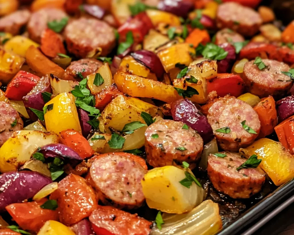 Easy Dinner Recipes for Family: Sheet Pan Sausage & Veggies in 20 Minutes
