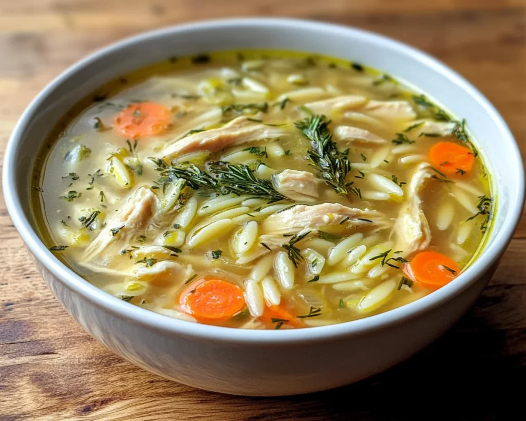 Spring Soup: Lemon Chicken Orzo Soup in 25 Minutes