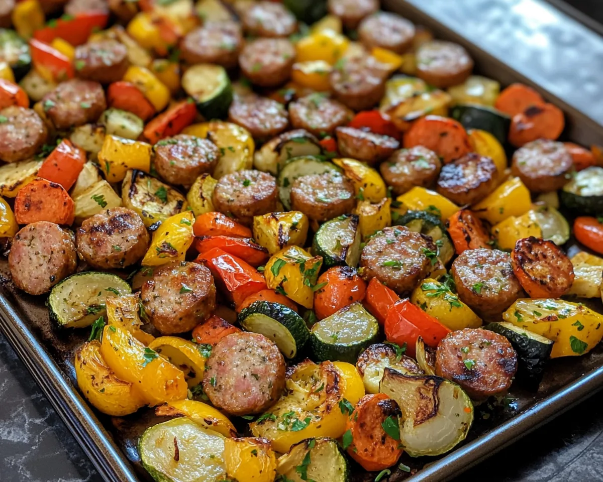 Easy Dinner Recipes for Family: Sheet Pan Sausage & Veggies in 25 Minutes