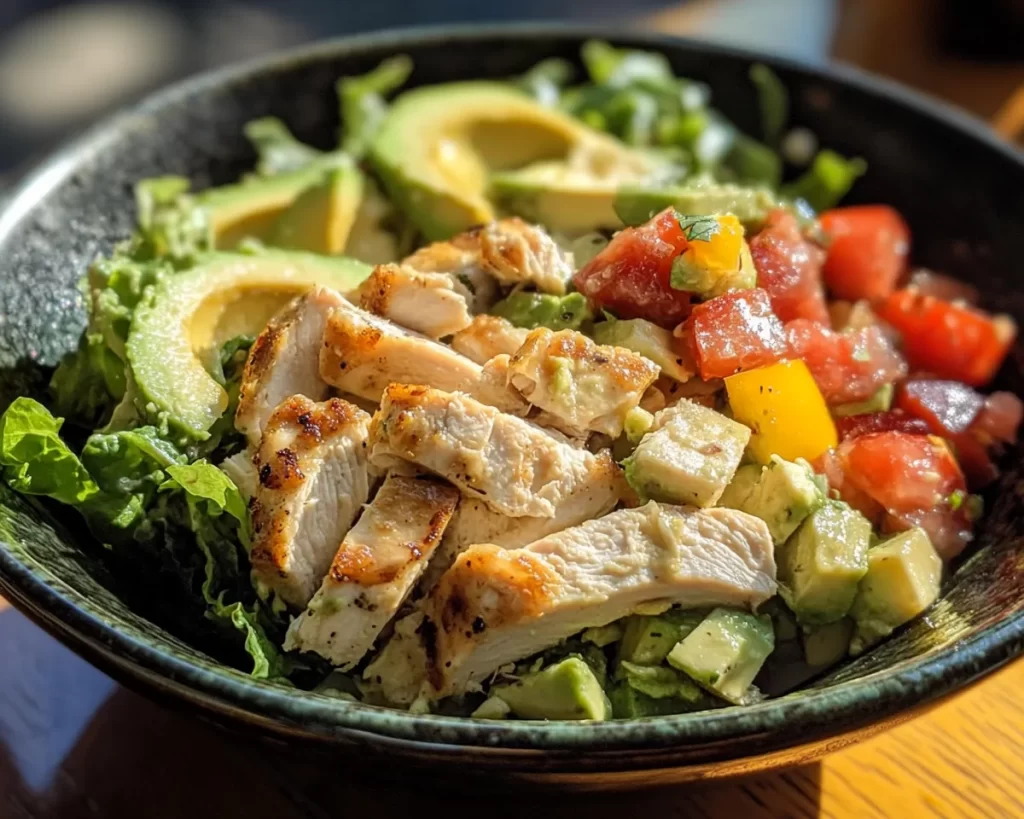 Healthy Easy Recipes: Avocado Chicken Salad in 10 Minutes