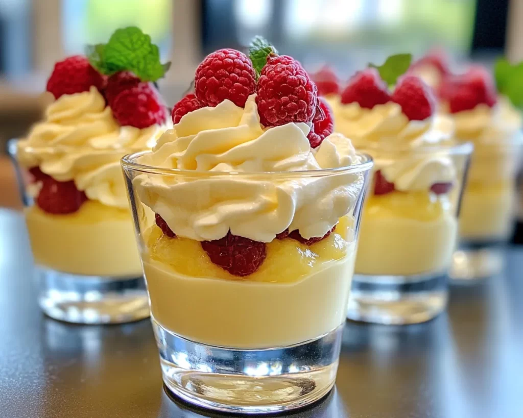 Spring Desserts: Lemon Pudding Parfaits in 5 Steps