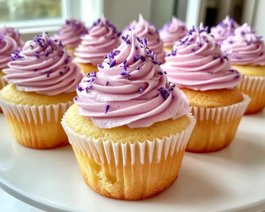 Spring Cupcakes: Lemon Lavender Buttercream Cupcakes in 30 Minutes