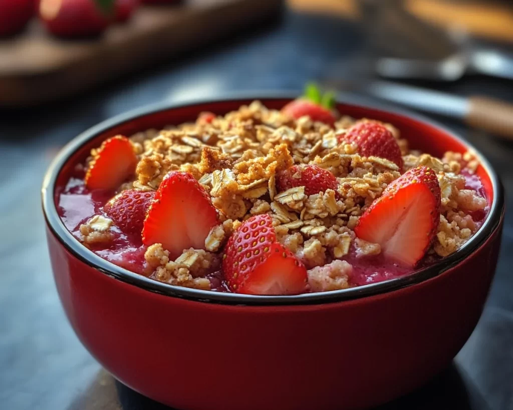 Spring Desserts: Strawberry Oat Crumble in 5 Steps